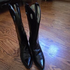 Durango Black Cherry Leather Cowboy Boots